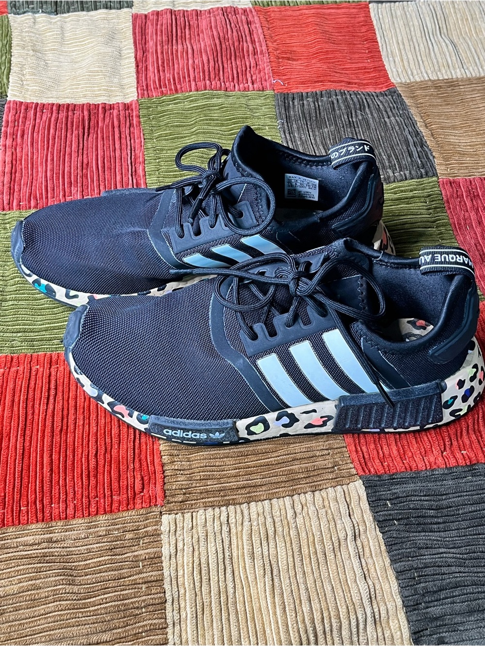 adidas NMD R1 Black Leopard—Women’s Size 7.5